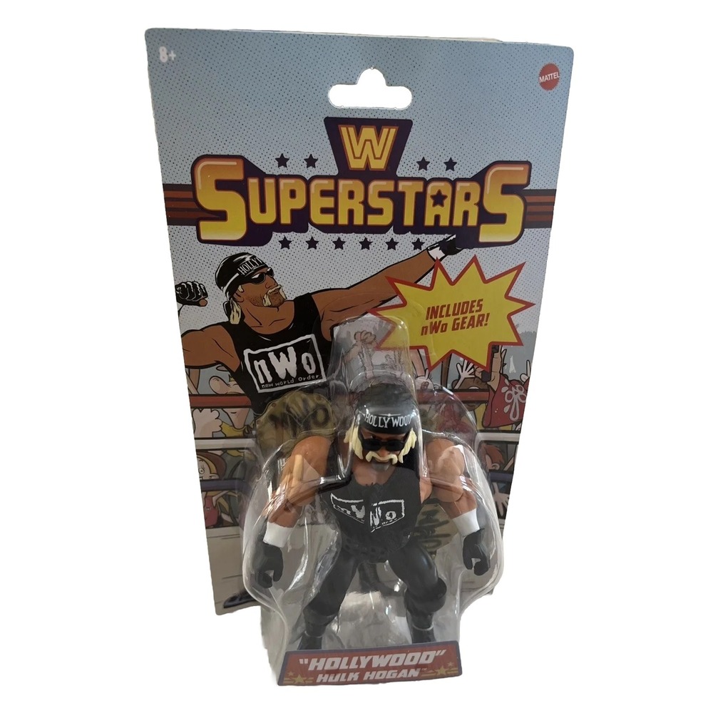 WWE Superstars Hollywood Hulk Hogan NWO Action Figure New In Box WWF Wrestling